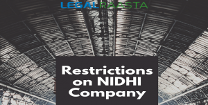 Restrictions on NIDHI Company
