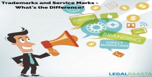 What is the difference between Trademarks and Service Marks?