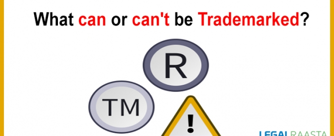 Can or can't be trademarked