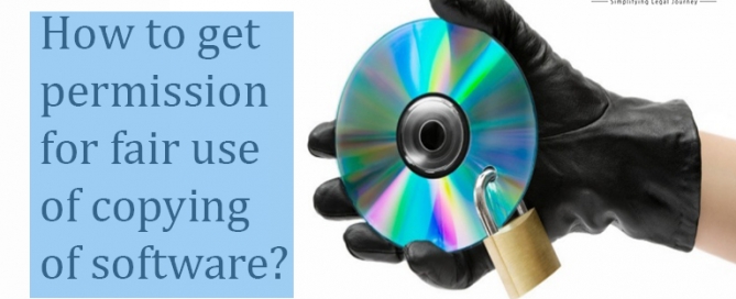 permission for fair use of copying of software