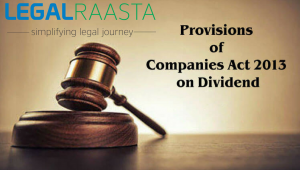 Declaration of Dividend as per companies Act 2013