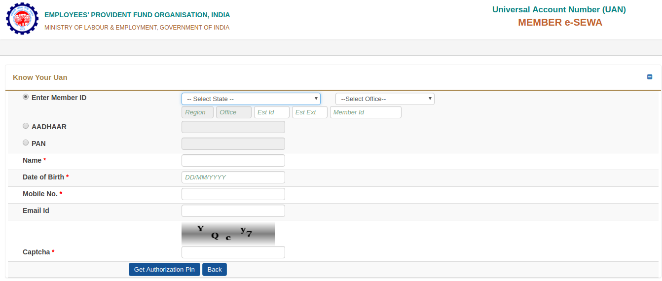 UAN Member Portal