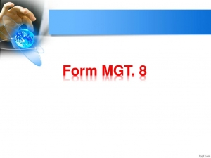 Form MGT- 8
