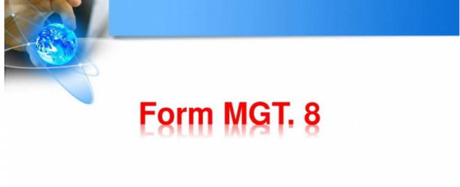Form MGT-8
