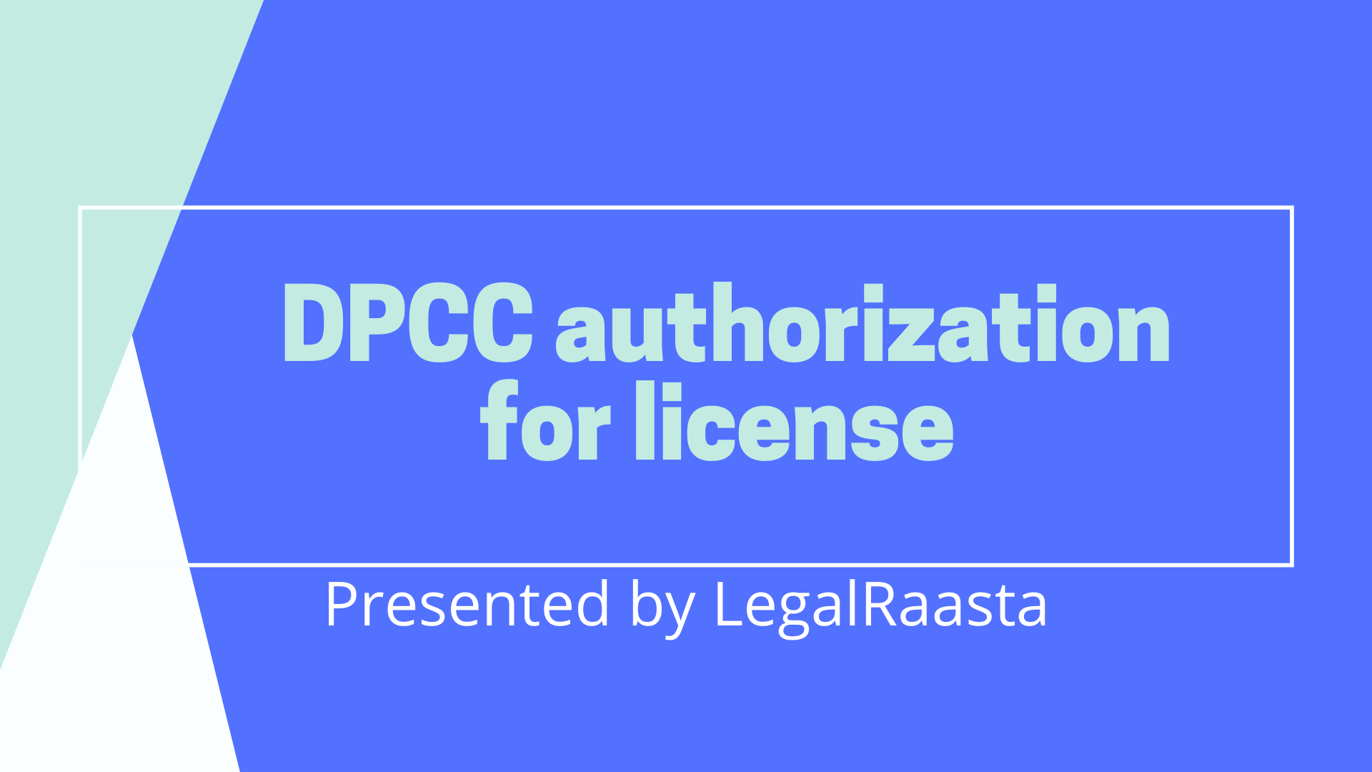 DPCC authorization