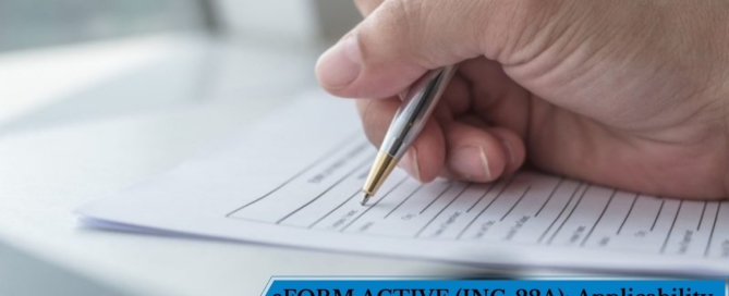 eFORM ACTIVE (INC-22A): Applicability, Filing Fee And Requirements