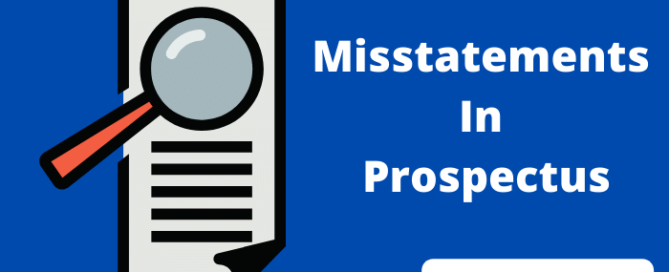 misstatements in prospectus