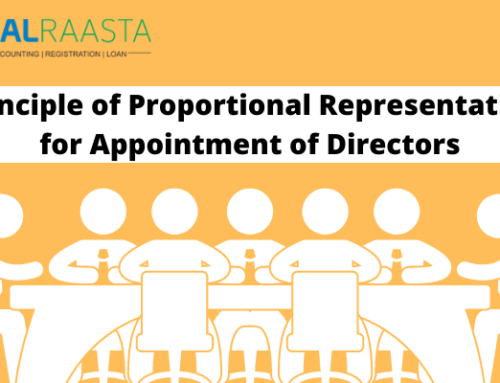 Principle of proportional representation for appointment of directors