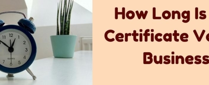 LMPC Certificate Valid for Businesses