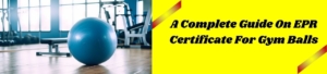 A Complete Guide On EPR Certificate For Gym Balls