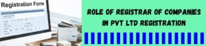 Role Of Registrar Of Companies In Pvt Ltd Registration