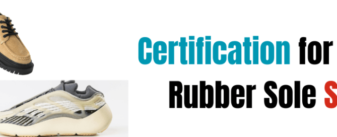 Certification for Canvas Rubber Sole Shoes