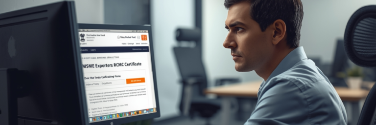 MSME Exporters File RCMC Certificate Online