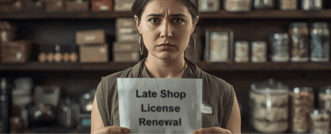 Late Shop License Renewal
