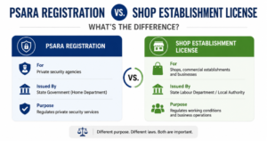 PSARA Registration vs. Shop Establishment License: What’s the Difference?