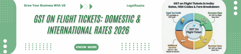GST on Flight Tickets in India – Domestic & International Tax Rates Explained 2026