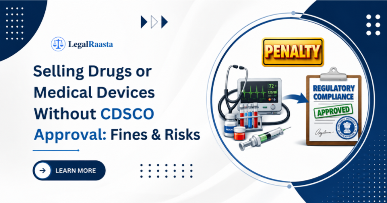 Selling Drugs or Medical Devices Without CDSCO Approval: Fines, Legal Risks & Penalties