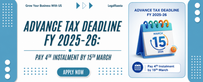 Advance Tax Deadline FY 2025-26