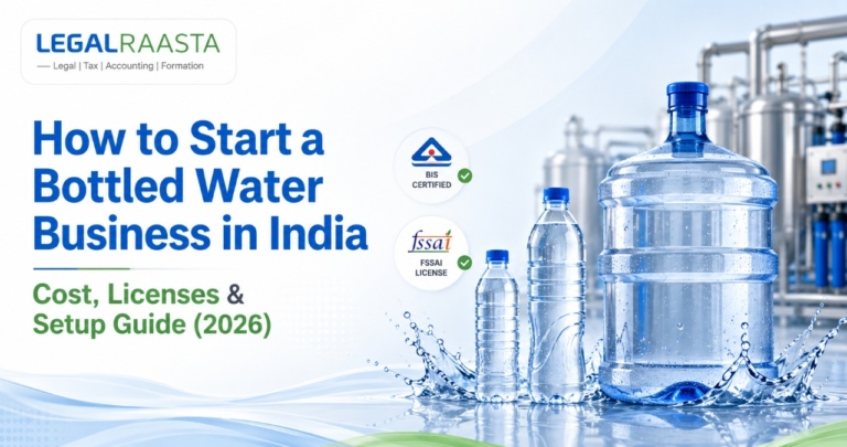 How to Start a Bottled Water Business in India: Cost, Licenses & Setup Guide (2026)