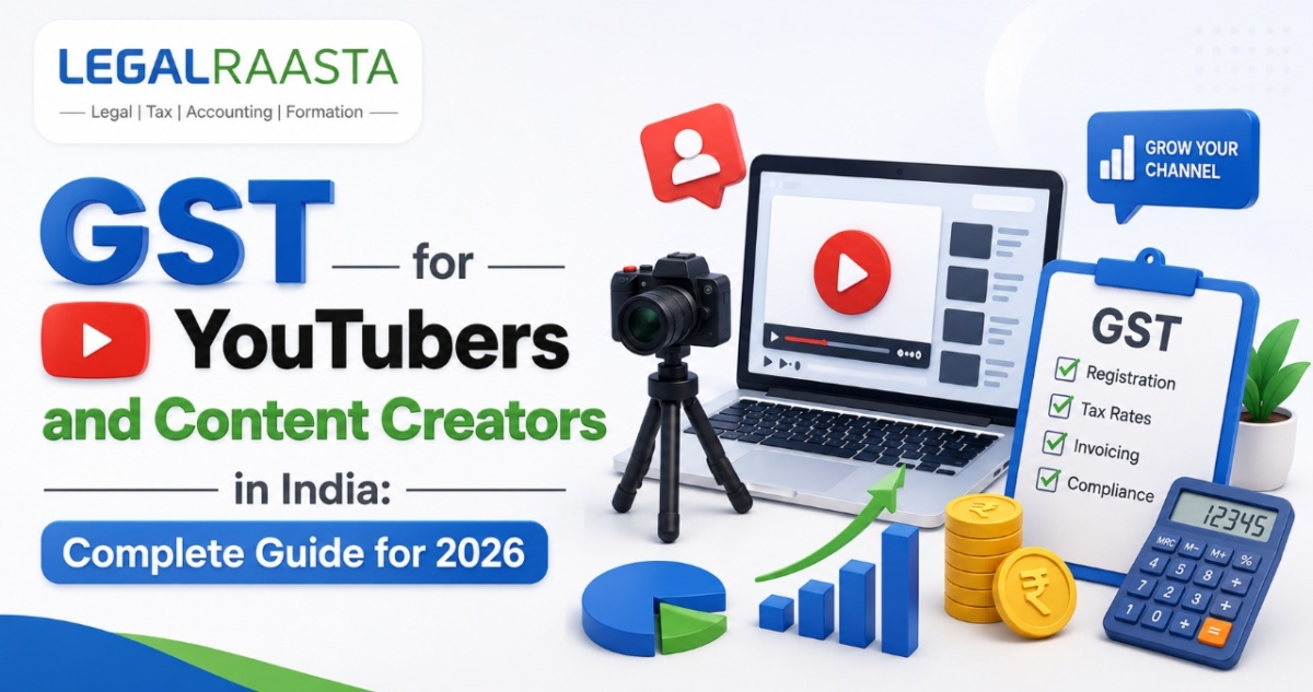 GST for YouTubers and Content Creators in India