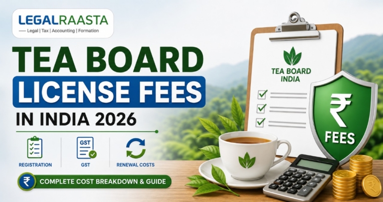 Tea Board License Fees in India 2026: Registration, GST & Renewal Costs