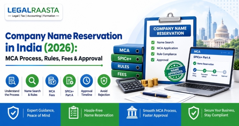Company Name Reservation in India (2026): MCA Process, Rules, Fees & Approval