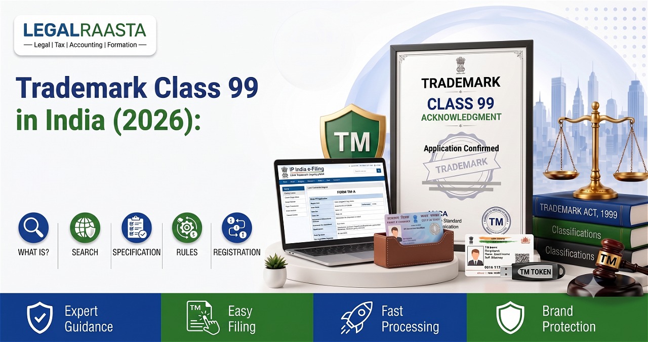 Trademark Class 99 in India (2026): Meaning, Uses, Registration & Applicability