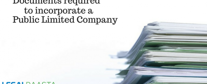 Documents required to incorporate a public limited company